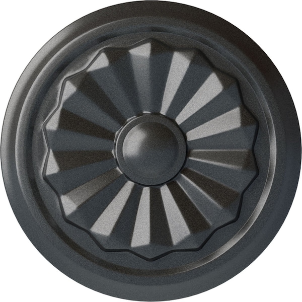 Ekena Millwork Olivia Ceiling Medallion (Fits Canopies up to 2 1/8"), Hand-Painted Pewter, 7 7/8"OD x 1 1/8"P CM07OLPES - main